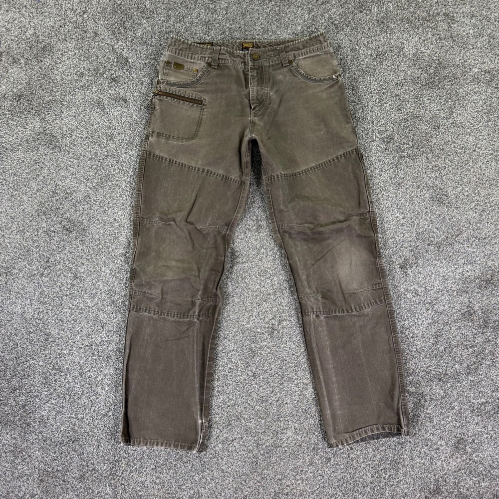 KUHL Crag Series Rebel Brown Cotton Ottoman Weave Outdoor Pants Mens 34x32